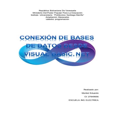 Conexion de bases de datos a Visual Basic.Net