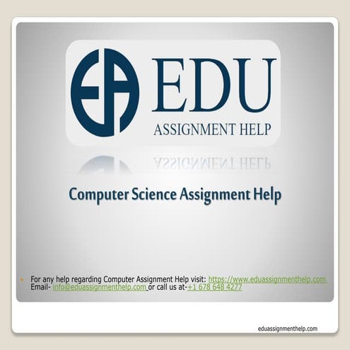 Computer Science Homework Help