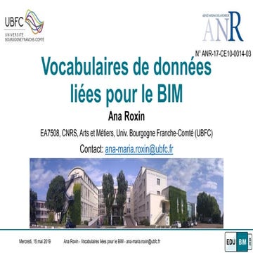 Linked Data Vocabularies for BIM