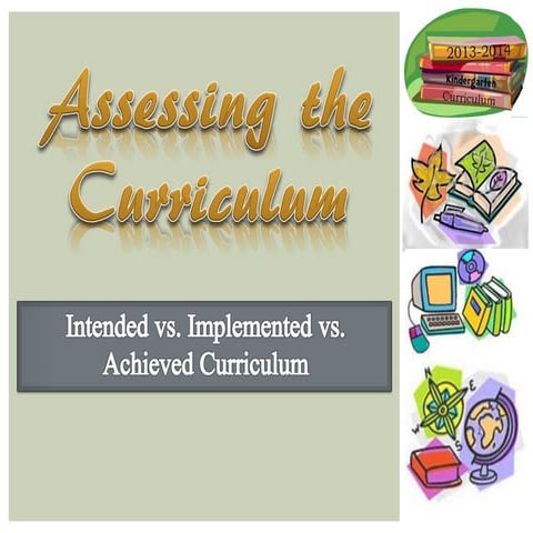 Assessing the Curriculum