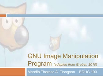 Educ 190 Report on GIMP