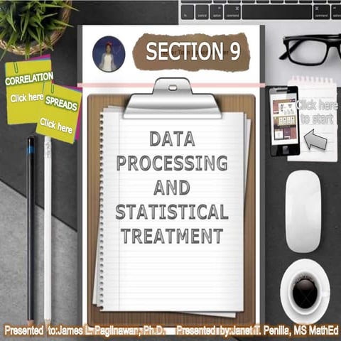 Data Processing and Statistical Treatment: Spreads and Correlation