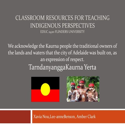Education Resources for Indigenous Perspectives