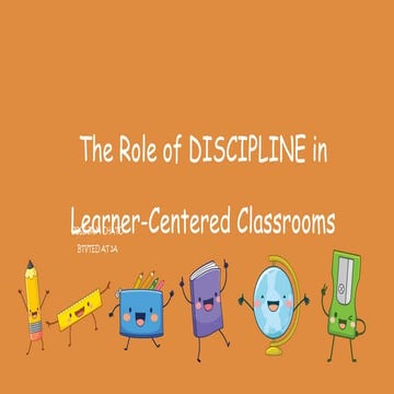 Discipline for learner centeredUNIT 3.pptx