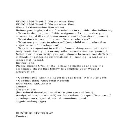 EDUC 4206 Week 2 Observation SheetEDUC 4206 Week 2 Observation.docx
