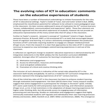ICT in Education