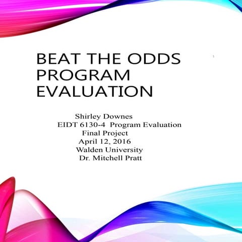 Educ 6130 4  program evaluation final project