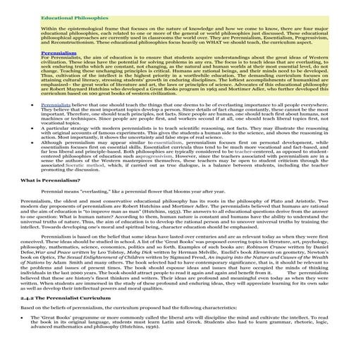 Educational Philosophies