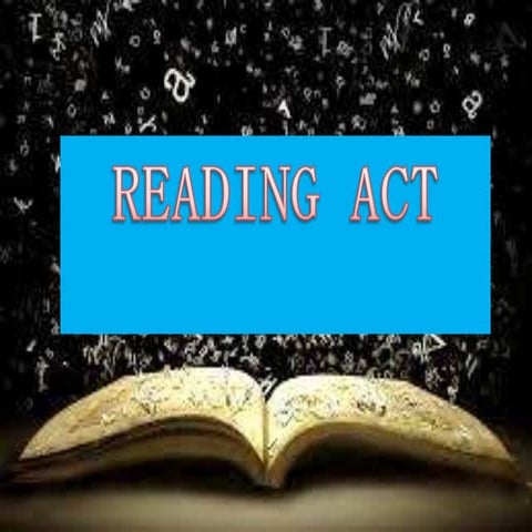 Educ 7 ; Reading act,Reading Stages