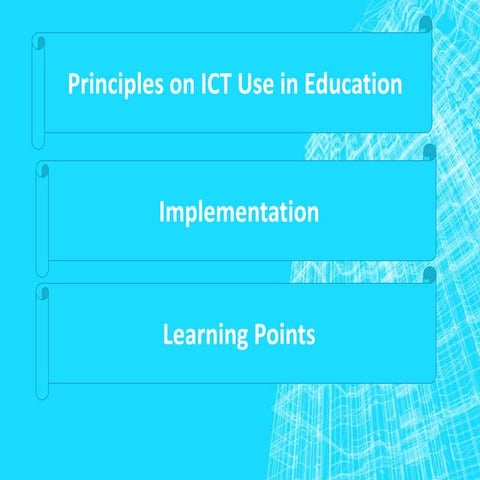 Principles on ICT Use in Education in Singapore