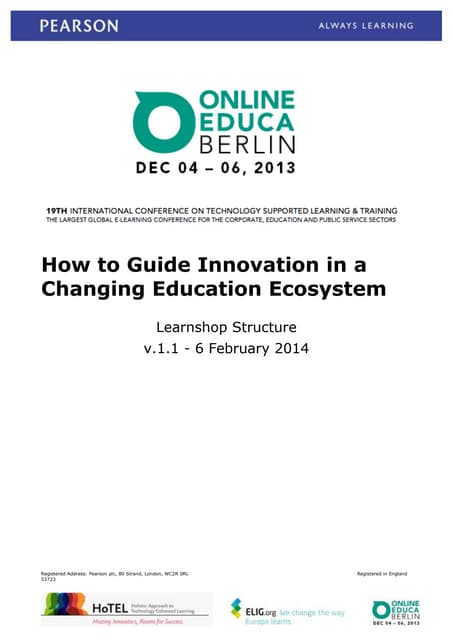 How to Guide Innovation in a Changing Education Ecosystem?