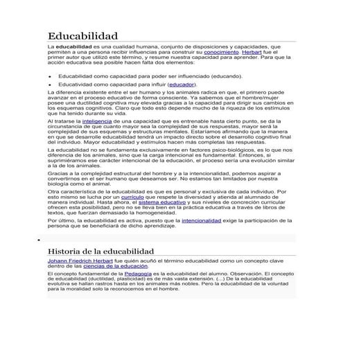 Educabilidad | DOCX