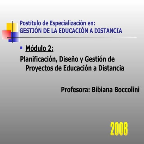 EDUCACION A DISTANCIA