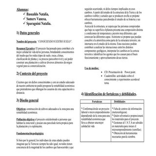 "Conociendo nuestra regiòn"