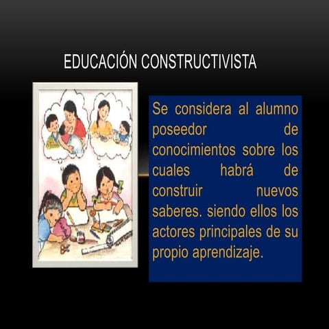 Educación constructivista | PPTX