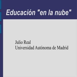 Educación en la nube