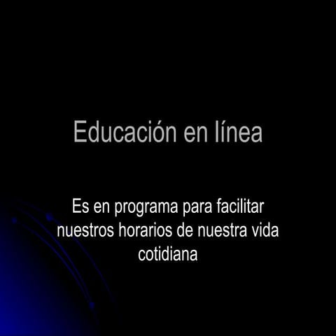 Educación en línea