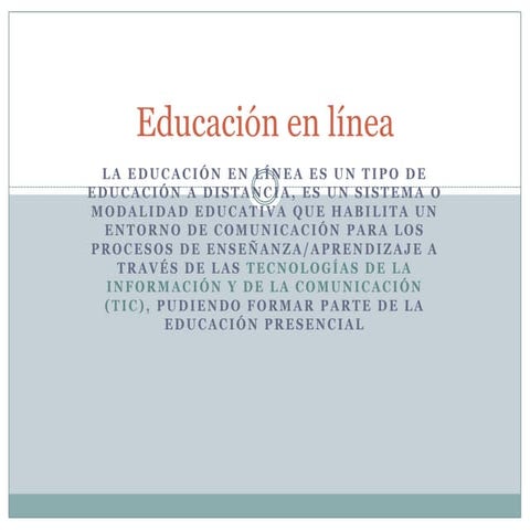 Educación en línea