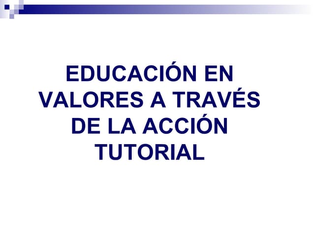 Educacion en valores