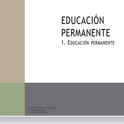 Educación permanente (unidad 1)