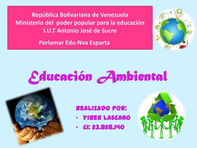 Educacion ambiental mapa conceptual