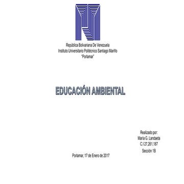 Educacion ambiental.
