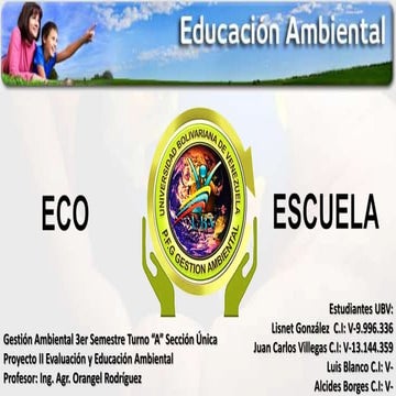 Educacion ambiental esco escuela