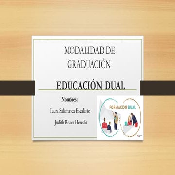 Modelo de educación dual | PPTX