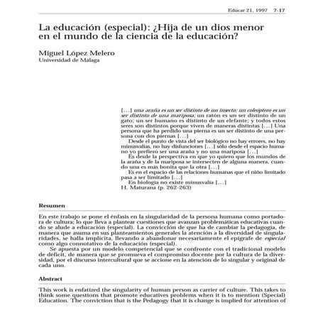 Educacion especial hija de un dios menor