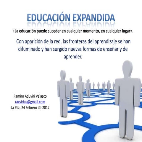 Educacion expandida y Repositorios Sociales