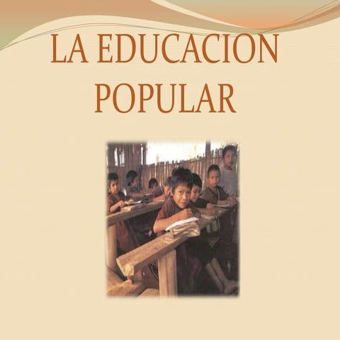 Educación popular