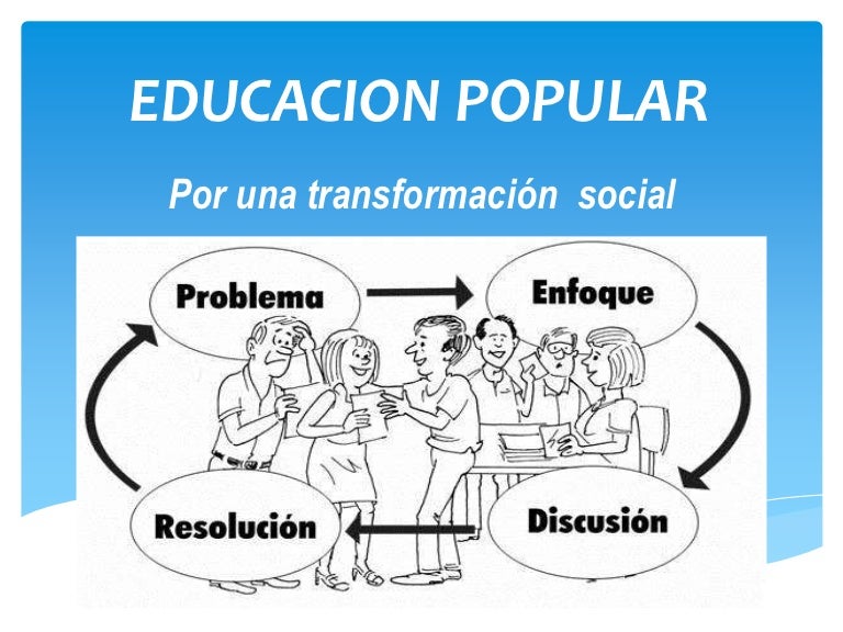 Educacion popular Educacion popular