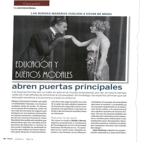 Educación y buenos modales