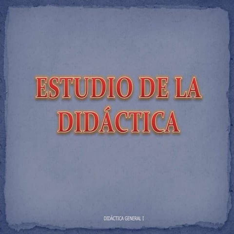 Educacion y didactica