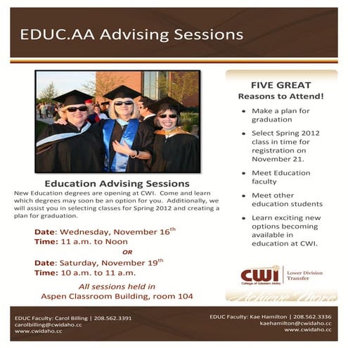 Educ advising fa11_flyer