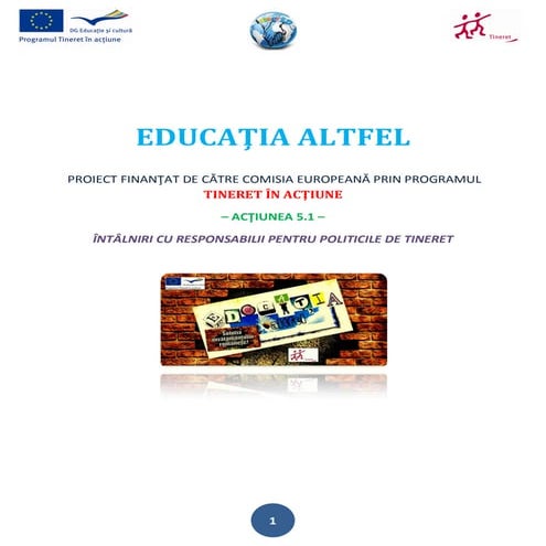 Educaţia altfel mapa proiectului