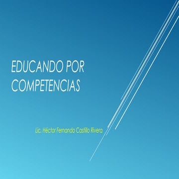 Educando por competencias