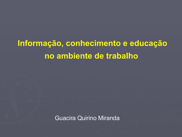 Educação e Trabalho