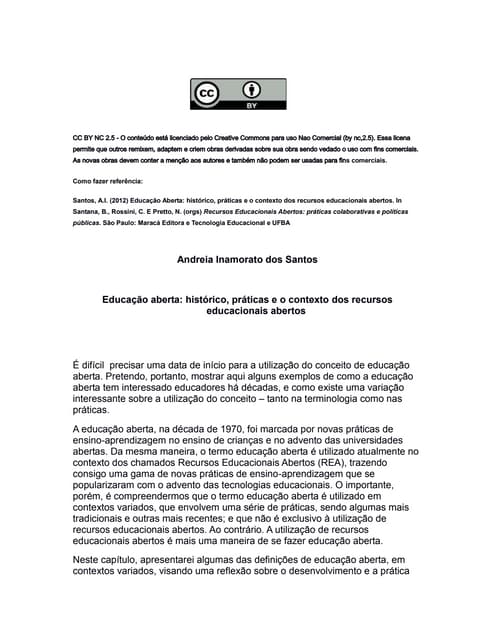 Educação aberta e rea   final - 