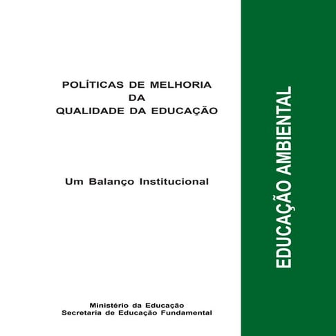 Educação ambiental políticas de melhoria | PDF