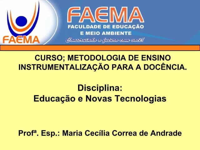 Educação e novas tecnologias