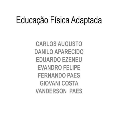 Educação física adaptada