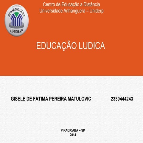 Educação ludica