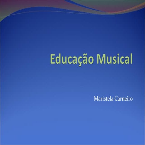 Educação musical e pne