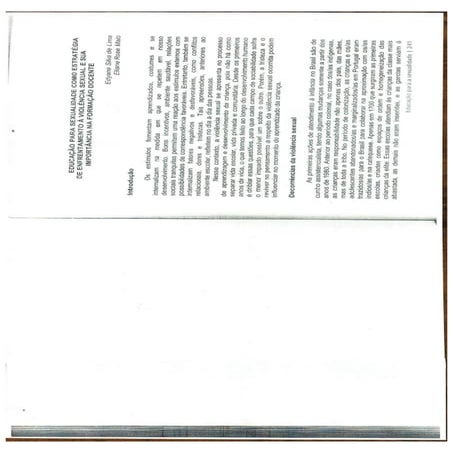 EDUCAÇÃO PARA A SEXUALIDADE COMO ESTRATÉGIA DE ENFRENTAMENTO À VIOLÊNCIA SEXU...