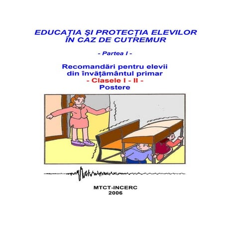 Educatia copiilor in caz de cutremur