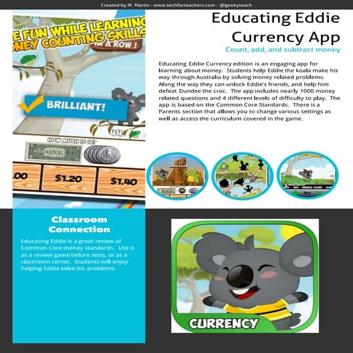 Educating Eddie Currency App