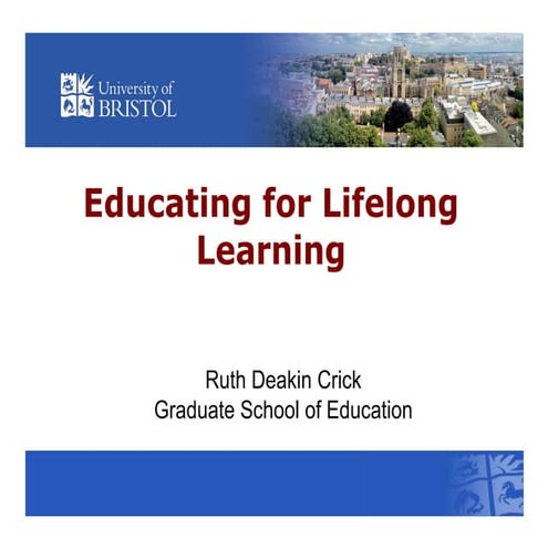Educating for lifelong learning