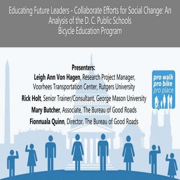  Educating Future Leaders: D.C. Public Schools Bicycle Education Program