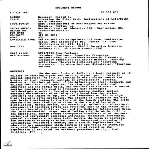 Educating the other half... for research gate 3 9-2017